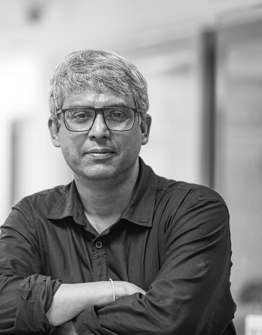 Portrait of photographer Anjan Ghosh